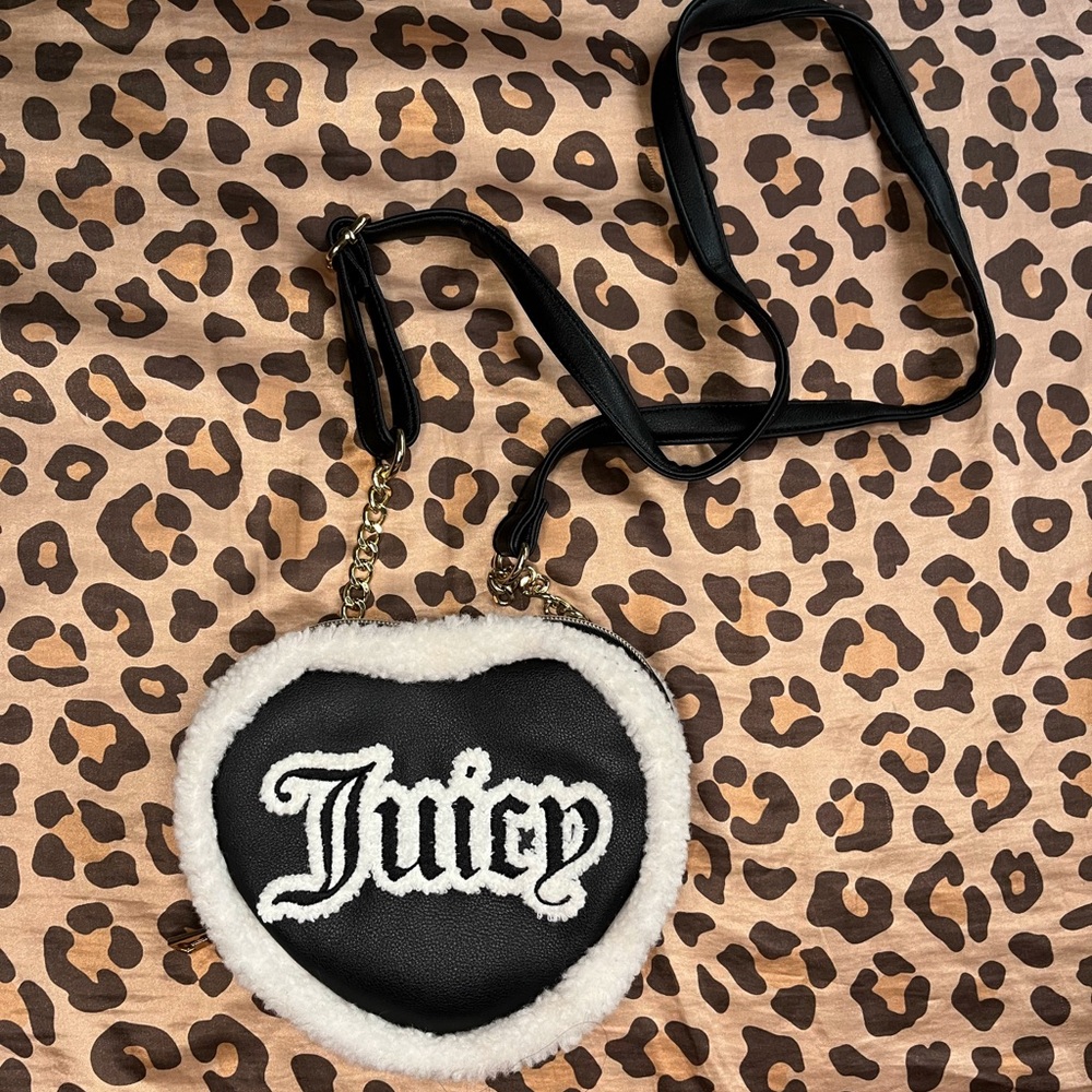 Juicy Couture heart shaped crossbody purse